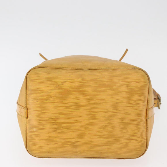 LOUIS VUITTON Epi Petit Noe Shoulder Bag Yellow M44109 LV Auth bs34985