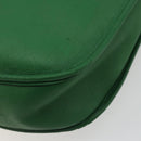 HERMES Evelyn GM Shoulder Bag Leather Green Gold Auth bs34987A-12