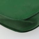 HERMES Evelyn GM Shoulder Bag Leather Green Gold Auth bs34987A-13