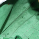 HERMES Evelyn GM Shoulder Bag Leather Green Gold Auth bs34987A-18