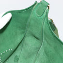 HERMES Evelyn GM Shoulder Bag Leather Green Gold Auth bs34987A-20