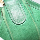 HERMES Evelyn GM Shoulder Bag Leather Green Gold Auth bs34987A-21