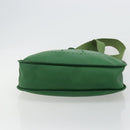 HERMES Evelyn GM Shoulder Bag Leather Green Gold Auth bs34987A-9