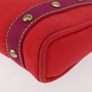 LOUIS VUITTON Antigua Cabas PM Tote Bag Canvas Rouge M40037 LV Auth bs34988-14