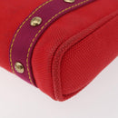 LOUIS VUITTON Antigua Cabas PM Tote Bag Canvas Rouge M40037 LV Auth bs34988-16