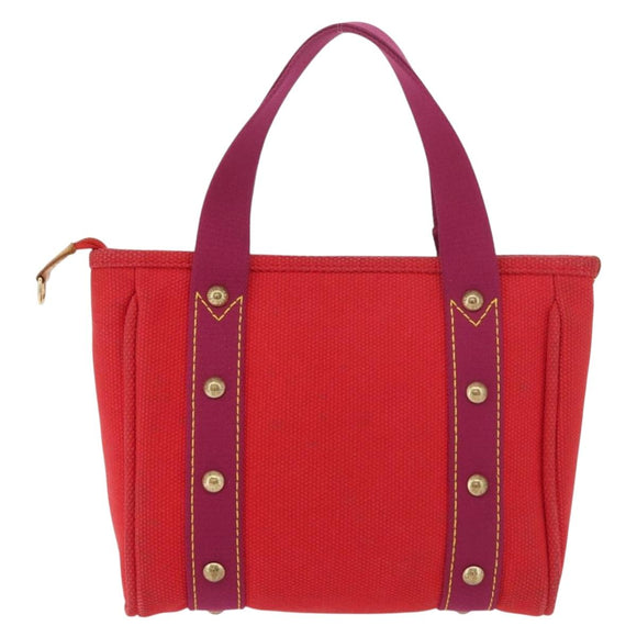 LOUIS VUITTON Antigua Cabas PM Tote Bag Canvas Rouge M40037 LV Auth bs34988
