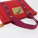 LOUIS VUITTON Antigua Cabas PM Tote Bag Canvas Rouge M40037 LV Auth bs34988-6