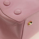 CELINE Backpack Leather Pink Gold Auth bs34989V-16