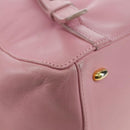 CELINE Backpack Leather Pink Gold Auth bs34989V-18