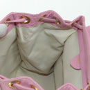 CELINE Backpack Leather Pink Gold Auth bs34989V-26
