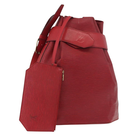 LOUIS VUITTON Epi Sac Depaule GM Shoulder Bag Red M80197 LV Auth bs34997