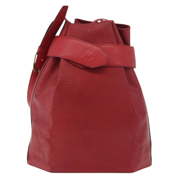 LOUIS VUITTON Epi Sac Depaule GM Shoulder Bag Red M80197 LV Auth bs34997