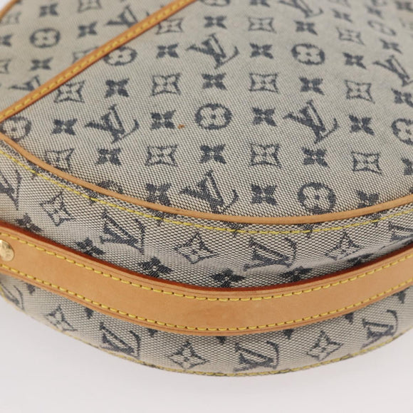 LOUIS VUITTON Monogram Mini Jeanne GM Umhängetasche Blau M92000 LV Auth bs34999