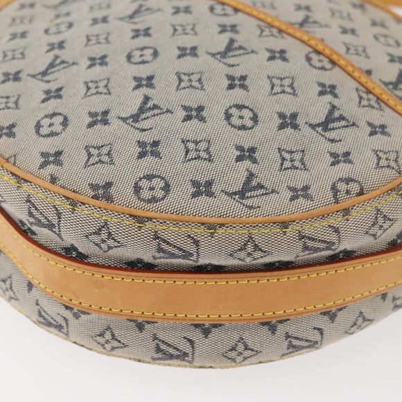 LOUIS VUITTON Monogram Mini Jeanne GM Umhängetasche Blau M92000 LV Auth bs34999