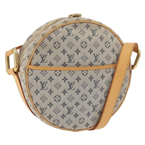 LOUIS VUITTON Monogram Mini Jeanne GM Umhängetasche Blau M92000 LV Auth bs34999