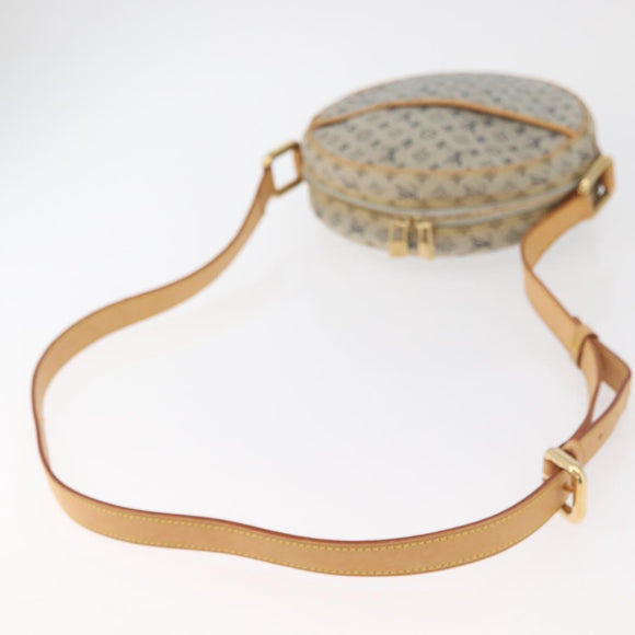 LOUIS VUITTON Monogram Mini Jeanne GM Umhängetasche Blau M92000 LV Auth bs34999
