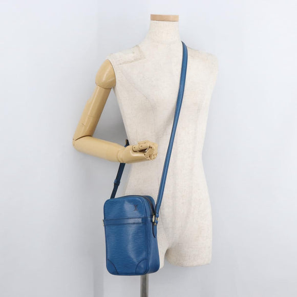LOUIS VUITTON Epi Danube Shoulder Bag Blue M45635 LV Auth bs35000A