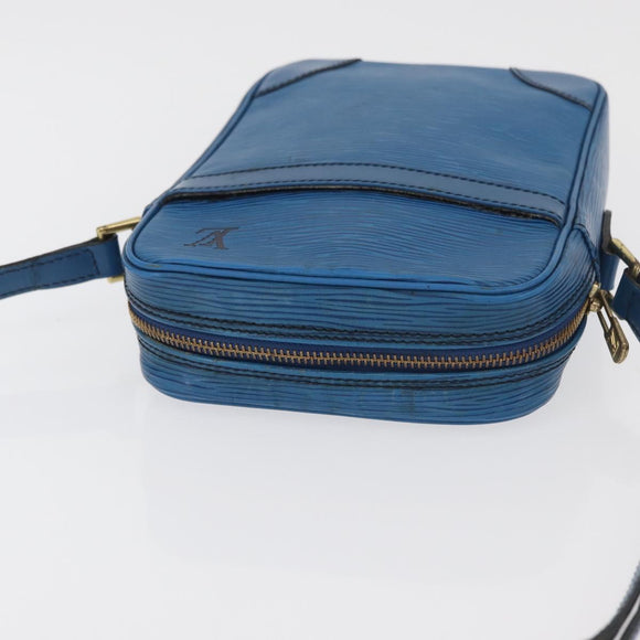 LOUIS VUITTON Epi Danube Shoulder Bag Blue M45635 LV Auth bs35000A