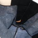 Chloe Tote Bag Leather Navy Gold Auth bs35003-16