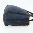 Chloe Tote Bag Leather Navy Gold Auth bs35003-5