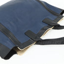 Chloe Tote Bag Leather Navy Gold Auth bs35003-6