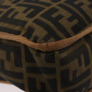 FENDI Zucca Canvas Shoulder Bag Brown Black Auth bs35004-14