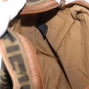FENDI Zucca Canvas Shoulder Bag Brown Black Auth bs35004-20