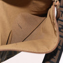 FENDI Zucca Canvas Shoulder Bag Brown Black Auth bs35004-22