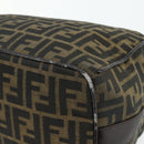 FENDI Zucca Canvas Handtasche Braun Schwarz Auth bs35005-15