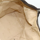 FENDI Zucca Canvas Handtasche Braun Schwarz Auth bs35005-18
