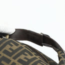 FENDI Zucca Canvas Handtasche Braun Schwarz Auth bs35005-7