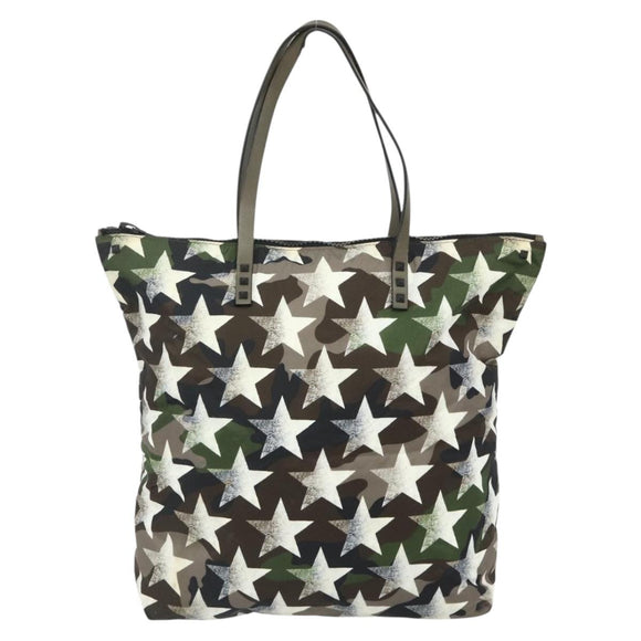 VALENTINO Tote Bag Nylon Khaki Auth bs35007A