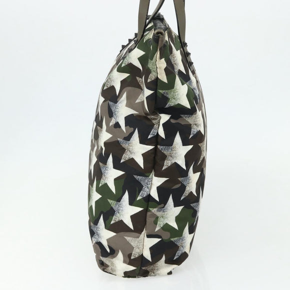 VALENTINO Tote Bag Nylon Khaki Auth bs35007A