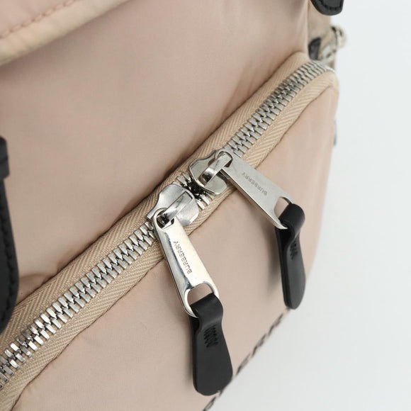 BURBERRY Backpack Nylon Pink Silver Auth bs35010