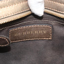BURBERRY Nova Check Shoulder Bag PVC Beige Gold Auth bs35011-17