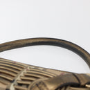BURBERRY Nova Check Shoulder Bag PVC Beige Gold Auth bs35011-8