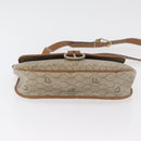 Christian Dior Honeycomb Canvas Shoulder Bag PVC Beige Gold Auth bs35012-6