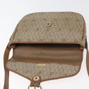 Christian Dior Honeycomb Canvas Shoulder Bag PVC Beige Gold Auth bs35012-11