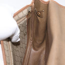 Christian Dior Honeycomb Canvas Shoulder Bag PVC Beige Gold Auth bs35012-20