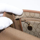 Christian Dior Honeycomb Canvas Shoulder Bag PVC Beige Gold Auth bs35012-21