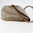 Christian Dior Honeycomb Canvas Shoulder Bag PVC Beige Gold Auth bs35012-4