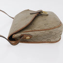 Christian Dior Honeycomb Canvas Shoulder Bag PVC Beige Gold Auth bs35012-5