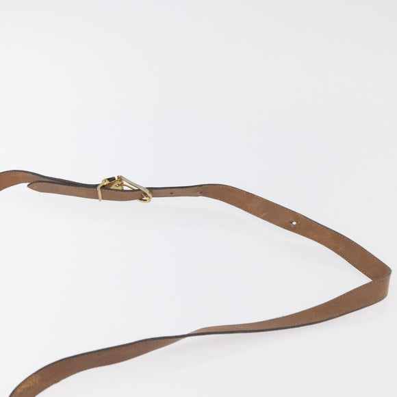 Christian Dior Honeycomb Canvas Shoulder Bag PVC Beige Gold Auth bs35012