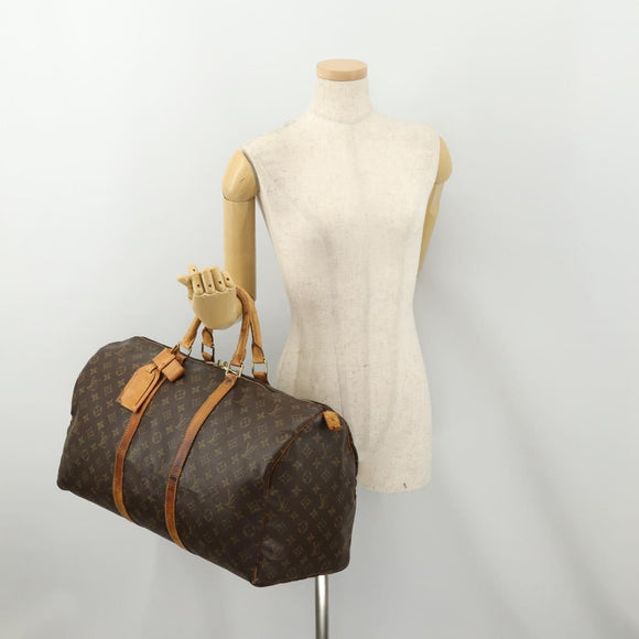 LOUIS VUITTON Monogram Keepall 50 Boston Bag M41426 LV Auth bs35015