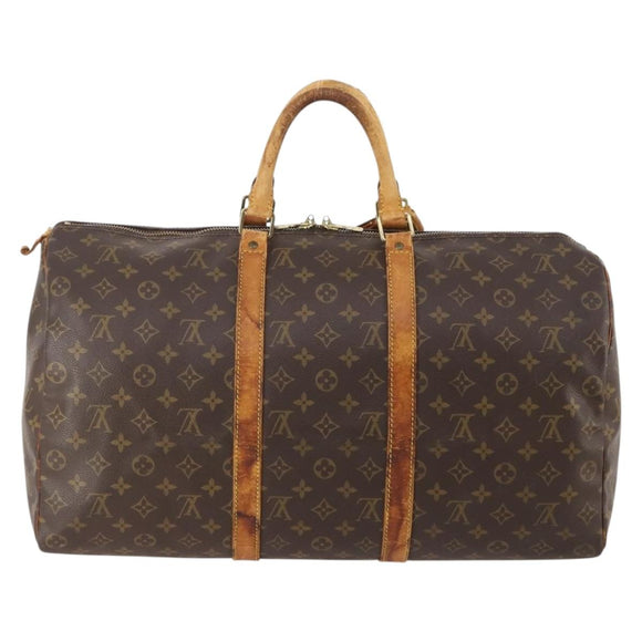 LOUIS VUITTON Monogram Keepall 50 Boston Bag M41426 LV Auth bs35015