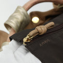 LOEWE Anagram Nappa Aire Hand Bag Leather Yellow Gold Auth bs35016A-10