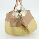 LOEWE Anagram Nappa Aire Hand Bag Leather Yellow Gold Auth bs35016A-3