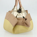 LOEWE Anagram Nappa Aire Hand Bag Leather Yellow Gold Auth bs35016A-4