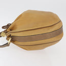 LOEWE Anagram Purse Shoulder Bag Leather Yellow Gold Auth bs35017-4