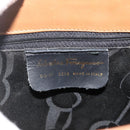Salvatore Ferragamo Tote Bag Leather Brown Gold Auth bs35019-15